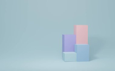 Büyüme istatistikleri finans grafiği. İş geliştirme kavramı başarıya ve büyümeye. 3d görüntüleme, 3d illüstrasyon