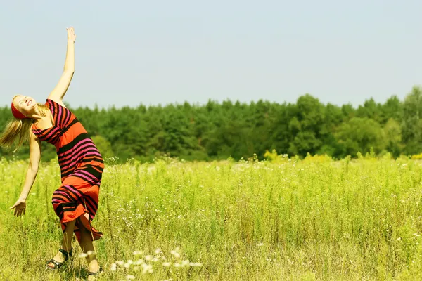 Active young girl — Stock Photo, Image