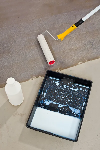 Primer concrete floor for waterproofing — Stock Photo, Image