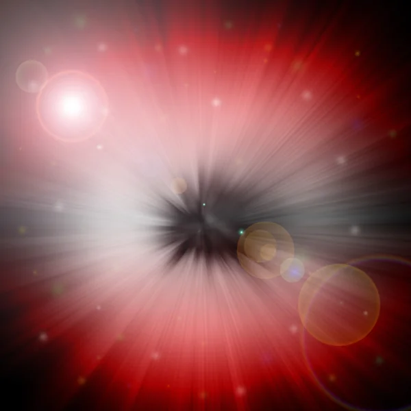 Estrela vermelha explosão — Fotografia de Stock