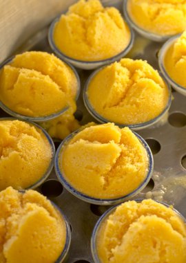 buğulanmış toddy palm kek