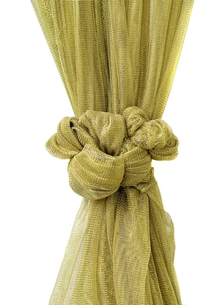 Art of golden fabric tied for enrichment — Stock Photo, Image
