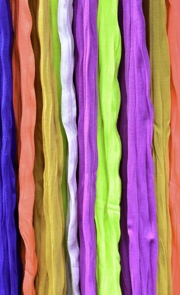 Barvy rainbow.different barvu textilií. — Stock fotografie