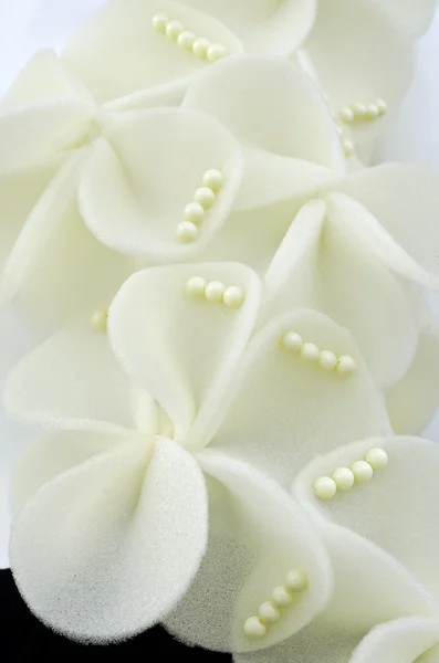 Szivacs virág, díszített gyöngy — Stock Fotó