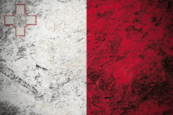 Флаг Республики Молта Фоне Гранж Камня — стоковое фото