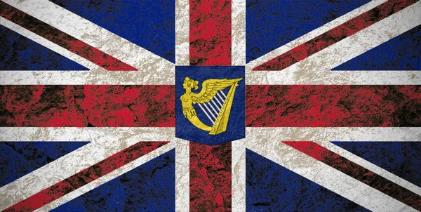 Zuid Ierse Vlag Grunge Stone Achtergrond — Stockfoto