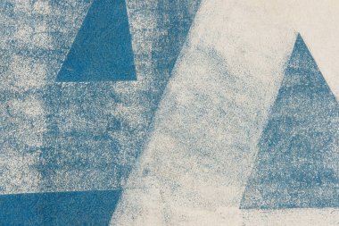 grunge duvarında mavinin dokusu