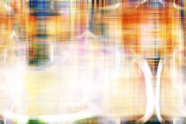 uzayda soyut renk hareketi