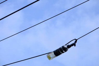 elektrik hattı arkaplanının alt kısmı