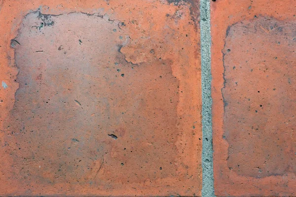 Pavimento Arancione Pavimento Crack — Foto Stock
