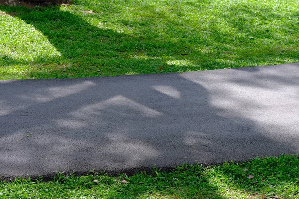 Bahçede yol ve park