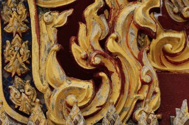 Tapınakta Tayland tarzı sanat