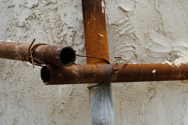 Old Rusty Pipe Wall — Fotografia de Stock
