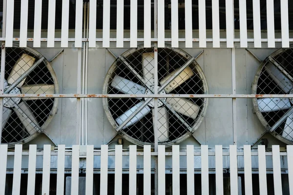 Large Ventilation Blades Installed Building — Foto de Stock