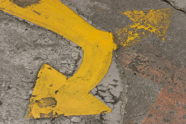 Yellow Sign Old Street — Stock Photo, Image