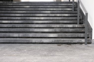 light on stair and grunge floor