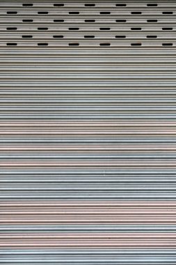The pattern of metal and grunge door