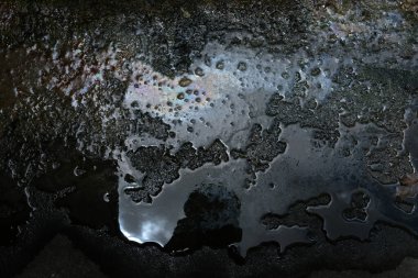 Suyu ve ıslak zemini düşün.