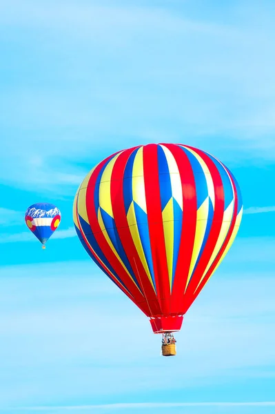 Balão Quente Colorido Flutua Brisa Matinal 2021 Albuquerque Balloon Fiesta — Fotografia de Stock