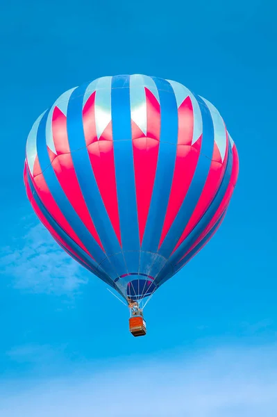 Balão Quente Colorido Flutua Brisa Matinal 2021 Albuquerque Balloon Fiesta — Fotografia de Stock