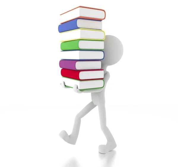 3d kişi çok sayıda kitap taşıma