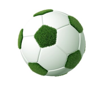 3D çim futbol topu