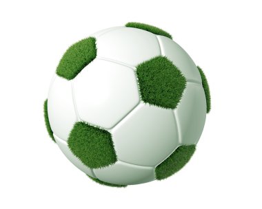 3D çim futbol topu