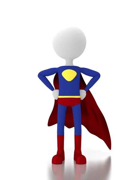 bir süper kahraman kostümü için 3D kişi