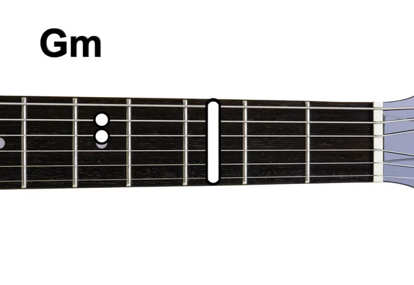 Diagramas de acordes de guitarra - Gm — Fotografia de Stock