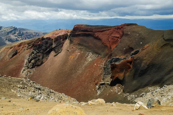 Piros kráter, Tongariro National Park, Új-Zéland — Stock Fotó