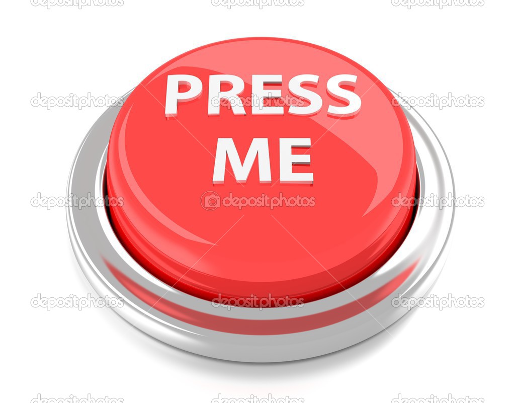 Red Push Button 3d Design Element Royalty Free Vector Image