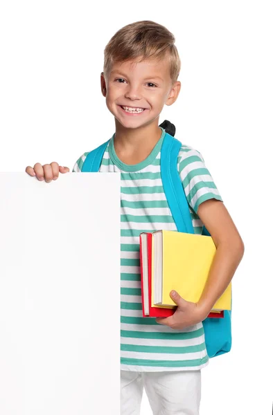 Ragazzino con bianco vuoto — Foto Stock