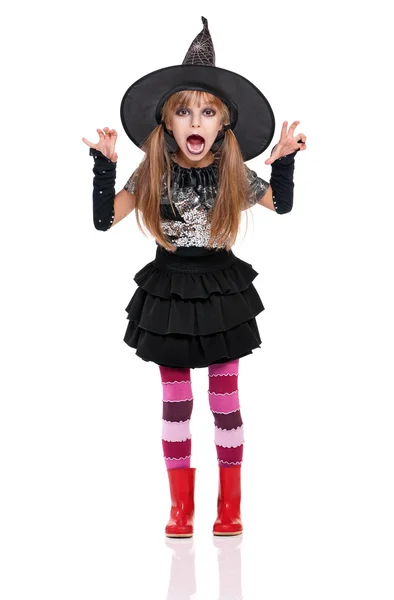 Little girl in halloween costume — Stock Photo, Image