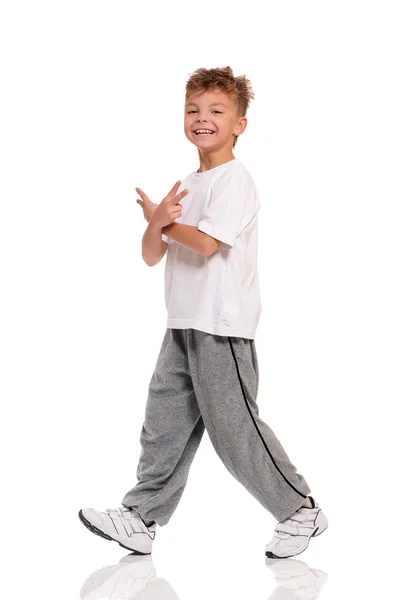 Boy dancing — Stock Photo, Image