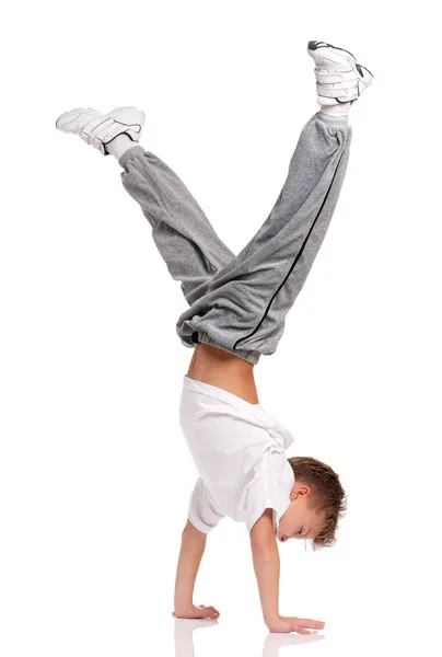 Jongen gymnastische — Stockfoto