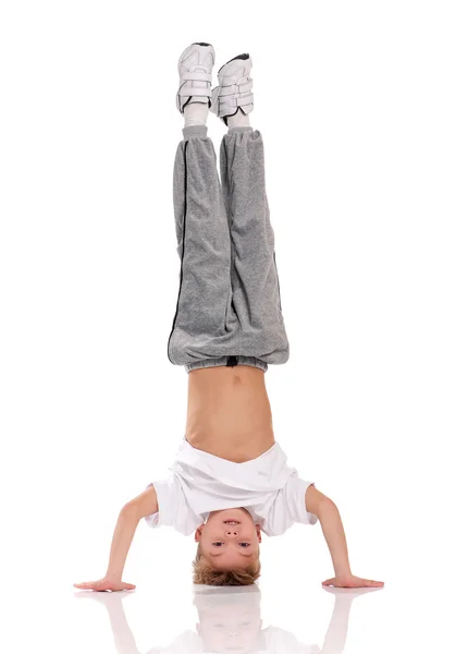 Jongen gymnastische — Stockfoto