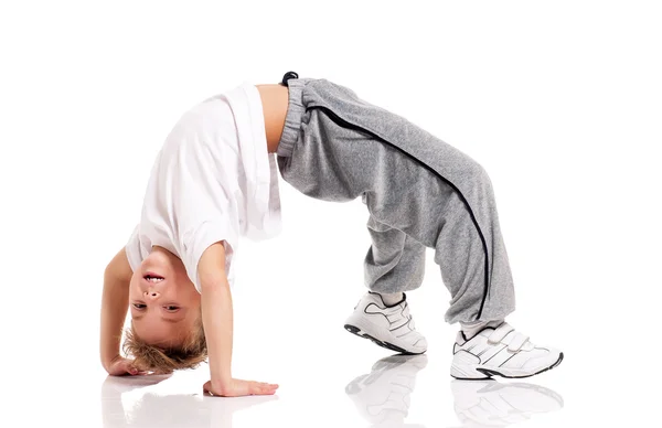 Boy gymnastic — Stock Photo, Image