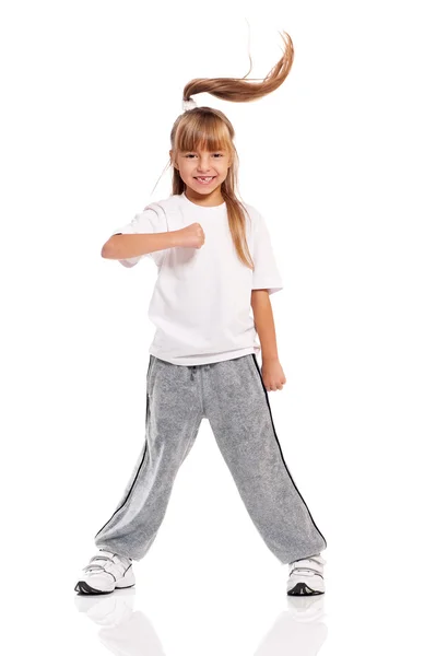 Little girl dancing — Stock Photo, Image