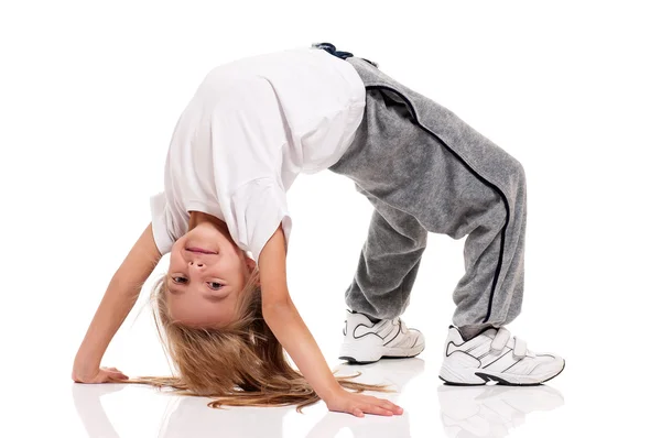 Menina ginástica — Fotografia de Stock