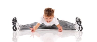 Boy gymnastic clipart