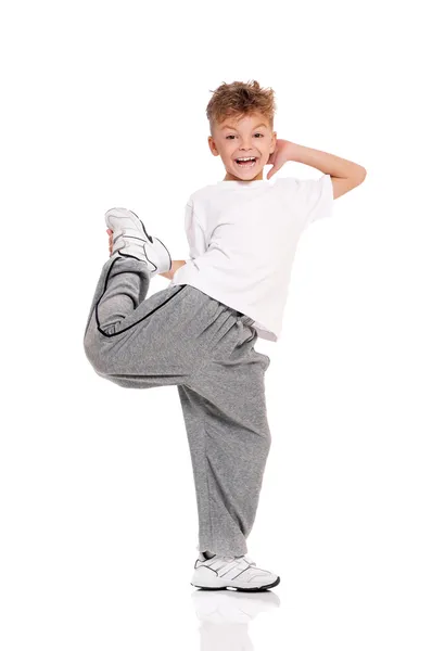 Jongen dansen — Stockfoto