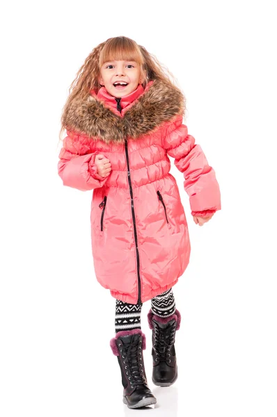 Little girl in winter clothing — Stock Photo, Image
