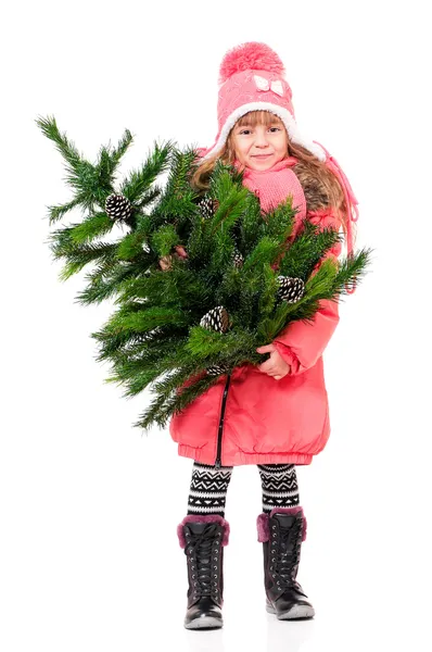 Niña con ropa de invierno — Foto de Stock