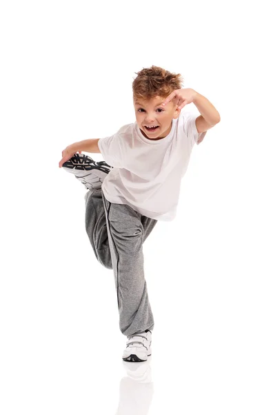 Boy dancing — Stock Photo, Image