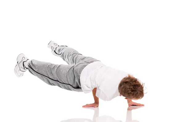 Хлопчик гімнастичні — стокове фото