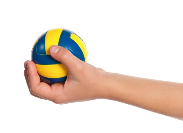 Junge Hand mit kleinem Ball — Stockfoto