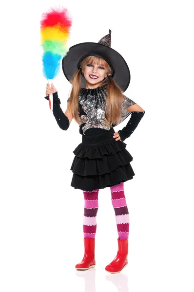 Little girl in halloween costume — Stock Photo, Image