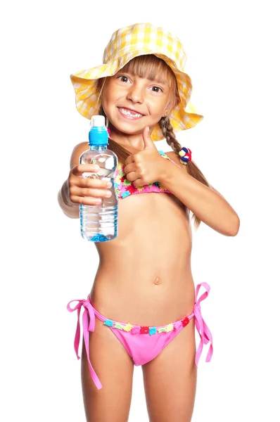 Bambina in costume da bagno — Foto Stock