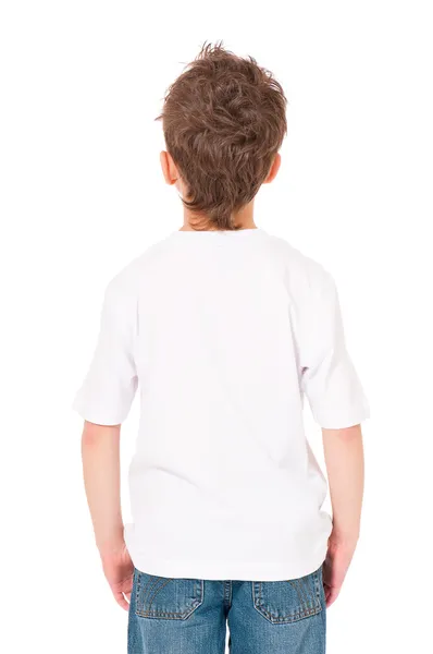 T-shirt op jongen — Stockfoto