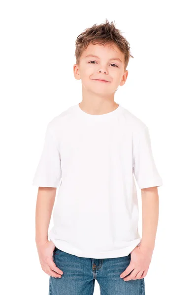 T-Shirt auf Junge — Stockfoto